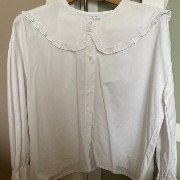 OAK + FORT Big Collar Blouse (S) - Picture 1 of 5